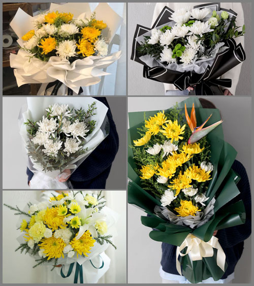 河南南阳卧龙区蒲山镇槐树湾村白事花束代送